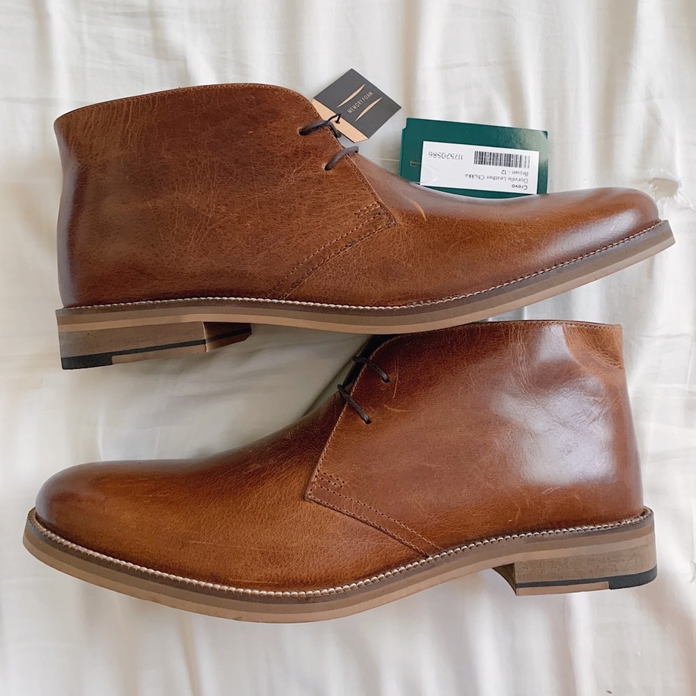 NWT Crevo Footwear Leather Boots Men’s Size 12